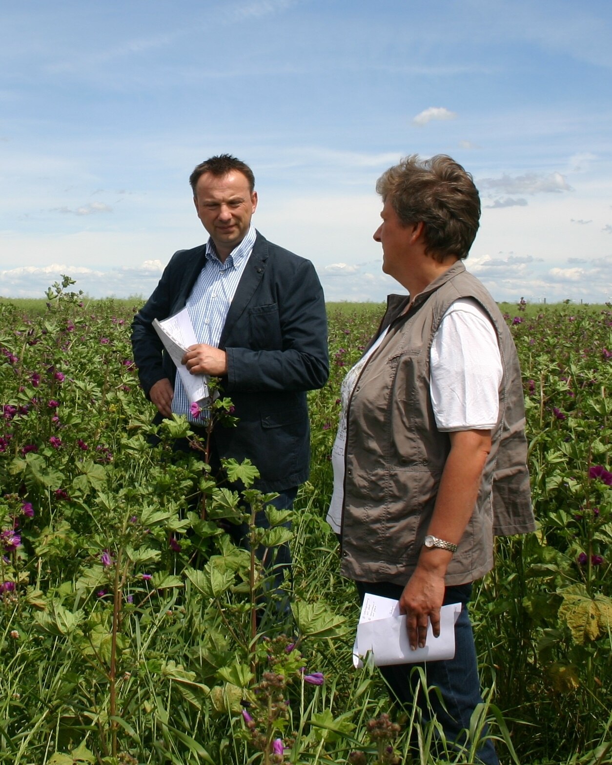 Beratungsgespräch im Pilotprojekt Betriebsplan Natur (Foto: Archiv Naturschutz LfULG, C. Schneier)