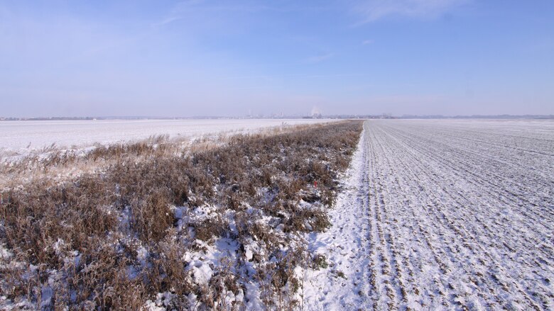 Brachestreifen zwischen zwei Feldern