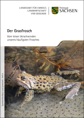 Grasfroschbroschüre Die Abbildung zeigt die Titelseite der Grasfroschbroschüre