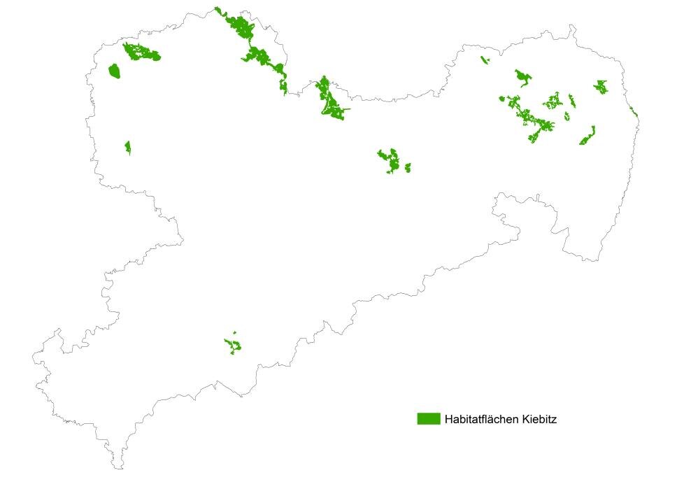 Beispielkarte Habitatflächen Kiebitz